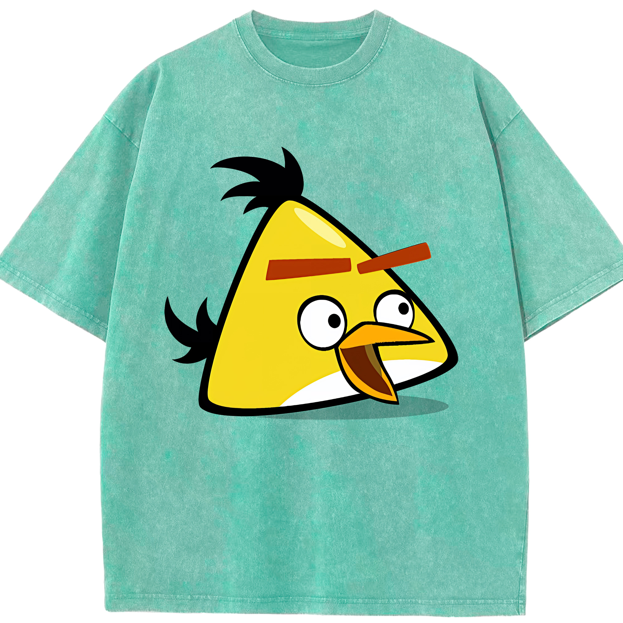 （画像用） Angry Birds アングリーバード 綿100% ヴィンテージ風 半袖Tシャツ（フロントプリント）